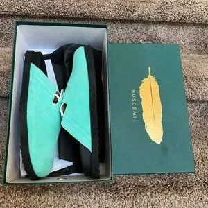 Buscemi | Shoes | Buscemi Mens Suede Turquoise Drawstrings  display picture 1